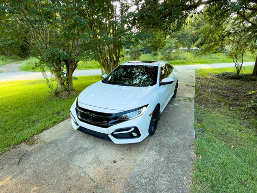 White 2020 Honda Civic Si Base