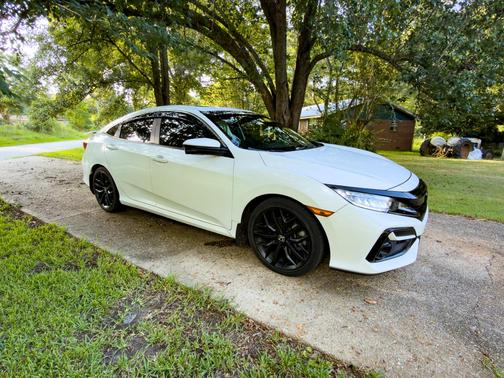 White 2020 Honda Civic Si Base