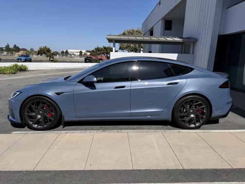 Blue 2026 Tesla Model S Plaid