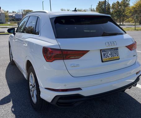 White 2024 Audi Q3 45 S line Premium