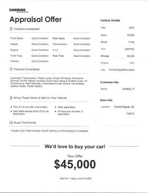 White 2023 Ford F-150 Limited