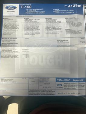 White 2023 Ford F-150 Limited