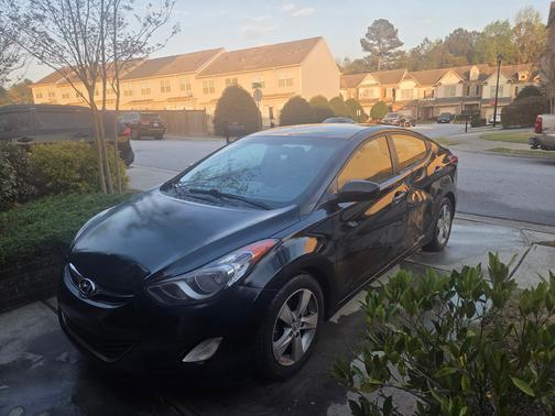 Black 2012 Hyundai ELANTRA GLS