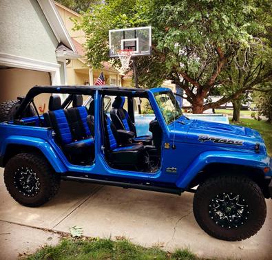 Blue 2014 Jeep Wrangler Unlimited Polar Edition