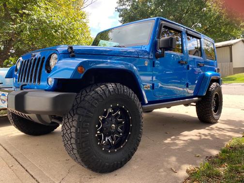 Blue 2014 Jeep Wrangler Unlimited Polar Edition