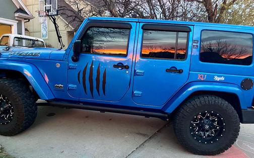 Blue 2014 Jeep Wrangler Unlimited Polar Edition