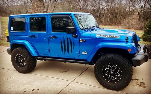 Blue 2014 Jeep Wrangler Unlimited Polar Edition