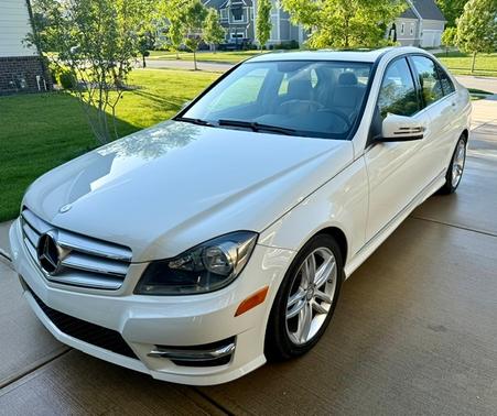 White 2012 Mercedes-Benz C-Class C 300 4MATIC Sport