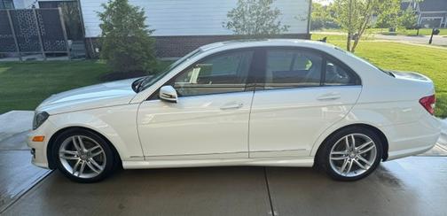 White 2012 Mercedes-Benz C-Class C 300 4MATIC Sport