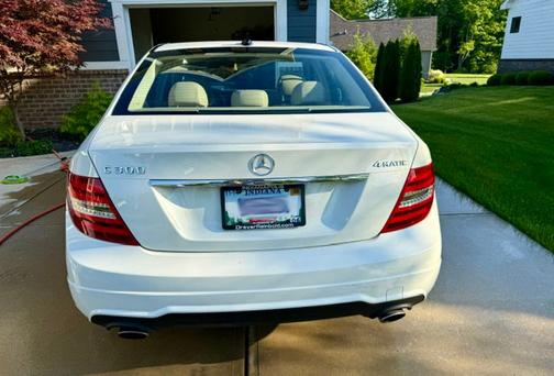 White 2012 Mercedes-Benz C-Class C 300 4MATIC Sport