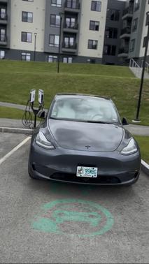Gray 2021 Tesla Model Y Long Range