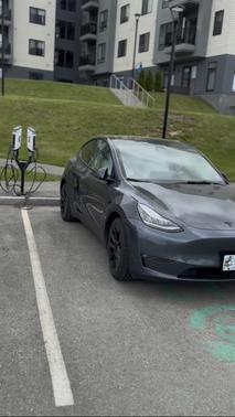 Gray 2021 Tesla Model Y Long Range