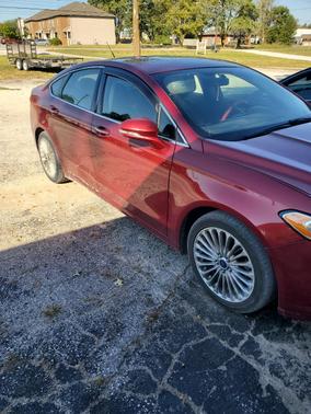 Red 2016 Ford Fusion Titanium