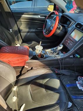 Red 2016 Ford Fusion Titanium