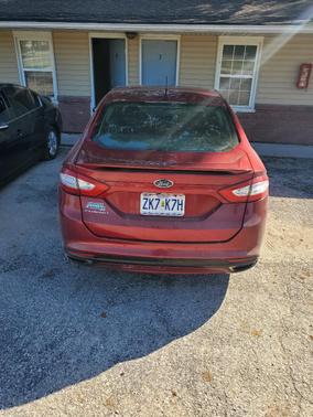 Red 2016 Ford Fusion Titanium