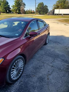 Red 2016 Ford Fusion Titanium