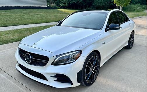 White 2019 Mercedes-Benz AMG C 43 4MATIC