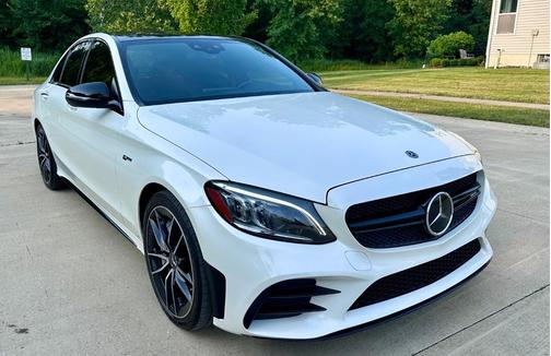 White 2019 Mercedes-Benz AMG C 43 4MATIC