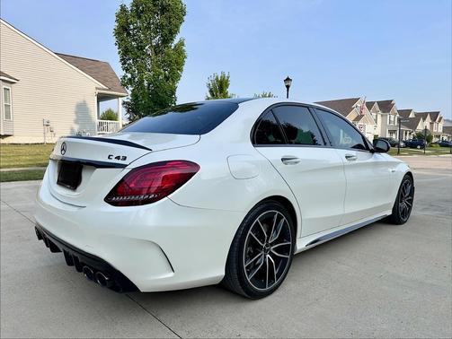 White 2019 Mercedes-Benz AMG C 43 4MATIC