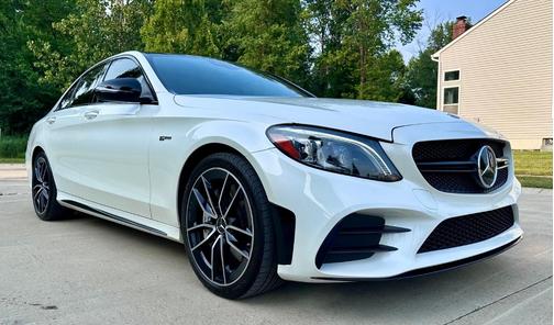 White 2019 Mercedes-Benz AMG C 43 4MATIC