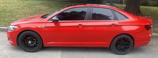 Orange 2020 Volkswagen Jetta 1.4T R-Line