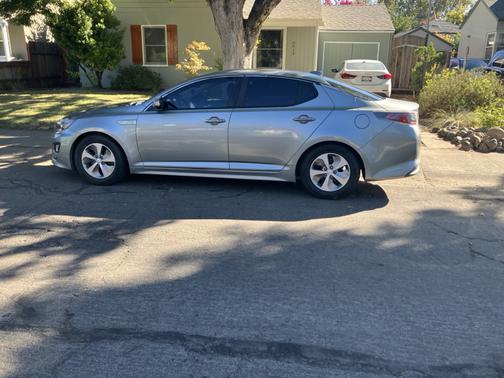 Silver 2015 Kia Optima Hybrid Base