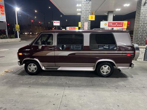Red 1995 Chevrolet Van Base