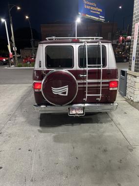 Red 1995 Chevrolet Van Base