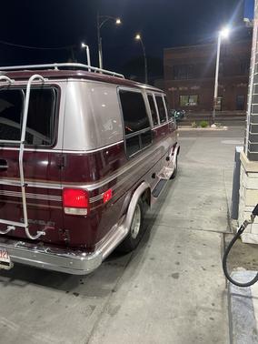 Red 1995 Chevrolet Van Base