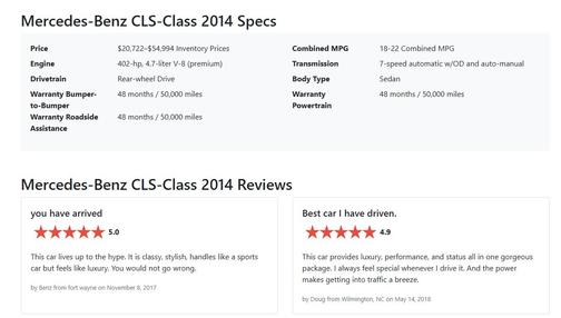 2014 Mercedes-Benz CLS-Class CLS 550