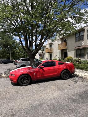 Red 2010 Ford Mustang Premium