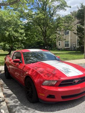 Red 2010 Ford Mustang Premium