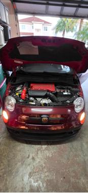 Red 2015 FIAT 500 Abarth