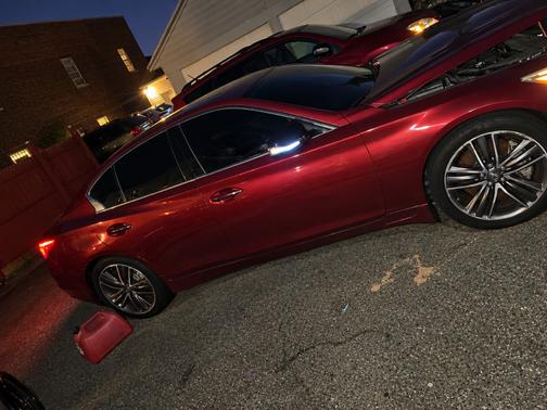 Red 2014 INFINITI Q50 Sport