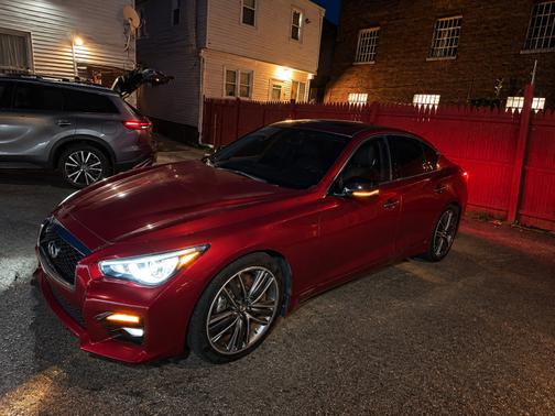 Red 2014 INFINITI Q50 Sport