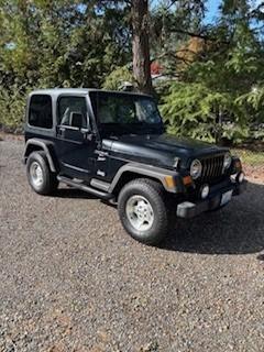 Black 2001 Jeep Wrangler Sport