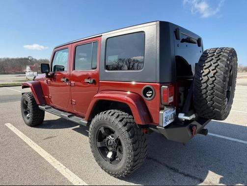 Red 2008 Jeep Wrangler Unlimited Sahara