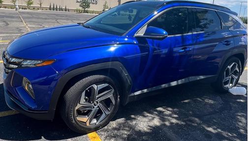 Blue 2022 Hyundai TUCSON Limited