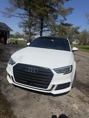 White 2020 Audi A3 2.0T S line Premium