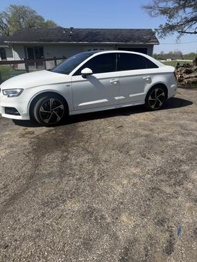 White 2020 Audi A3 2.0T S line Premium