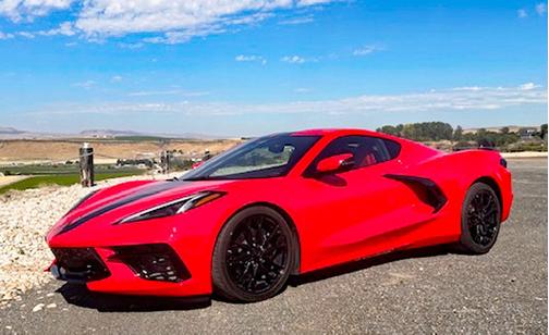 Red 2025 Chevrolet Corvette Stingray w/1LT