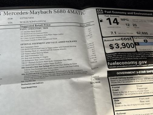 2023 Mercedes-Benz Maybach S 680 Maybach S 680