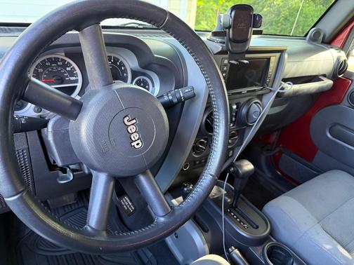 Red 2007 Jeep Wrangler Unlimited Rubicon