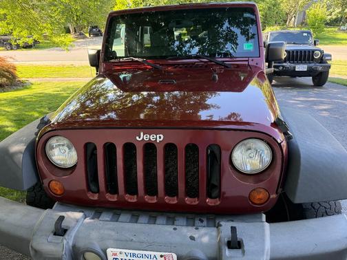 Red 2007 Jeep Wrangler Unlimited Rubicon