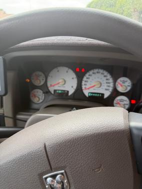 Red 2004 Dodge Ram 3500 Laramie Quad Cab DRW