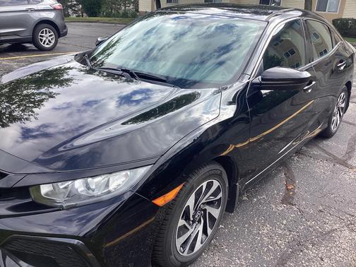 Black 2018 Honda Civic LX
