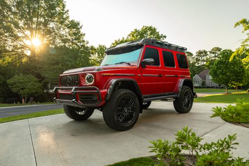 Red 2022 Mercedes-Benz AMG G 63 4x4 Squared