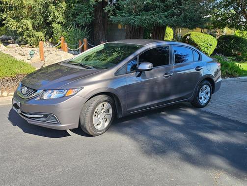 Gray 2013 Honda Civic LX