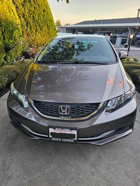 Gray 2013 Honda Civic LX