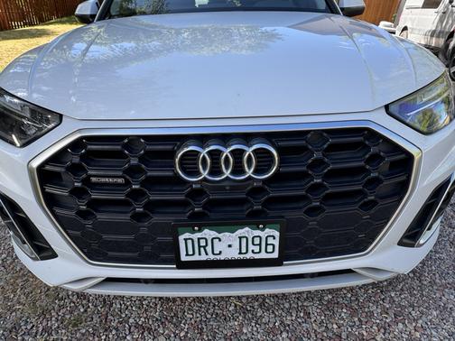 White 2022 Audi Q5 45 S line Premium Plus